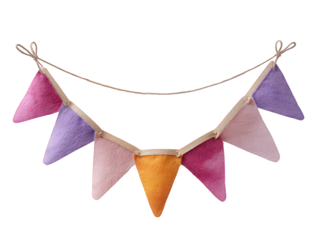 Colorful Triangular Bunting Garland