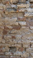 Old Brick Wall with Vintage Texture and Weathered Surface