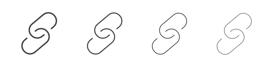 Link icons for graphic and web design.