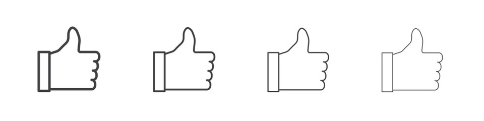 Like icons for graphic and web design.