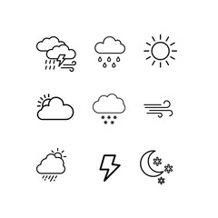 Weather Icons - Cloudy, Rainy, Sunny, and More.