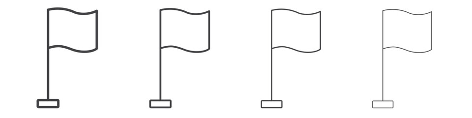 Flag icons for graphic and web design.