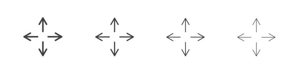 Expand icons for graphic and web design.