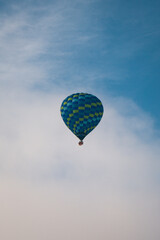 hot air balloon in blue