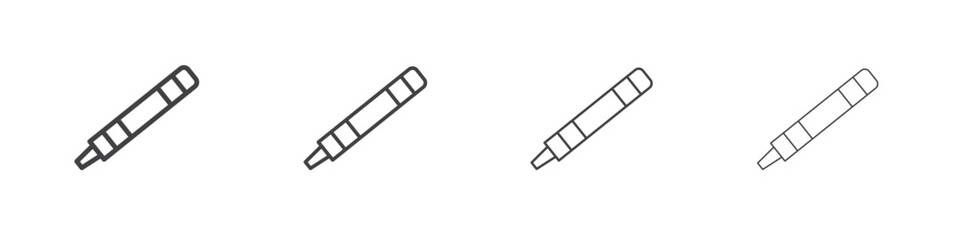 Crayon icons for graphic and web design.