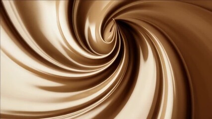 Swirl of hot coffee in cup.