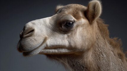 Obraz premium Close up camel face.