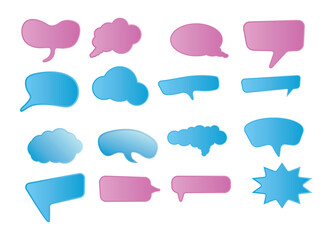 Bubble speech callout texting for people talk and motivation