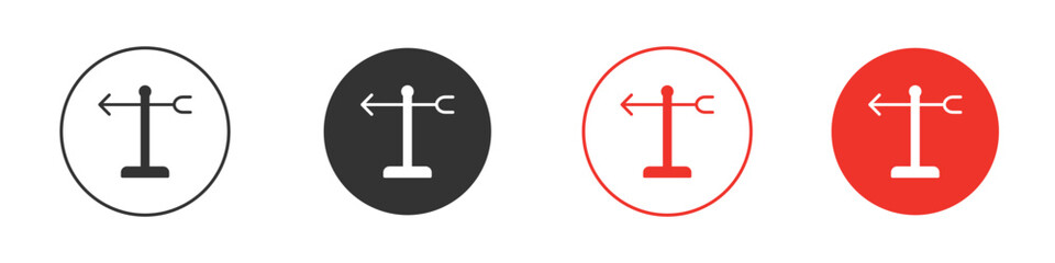 Obraz premium Veleta icon symbol in black. icon design vector stock