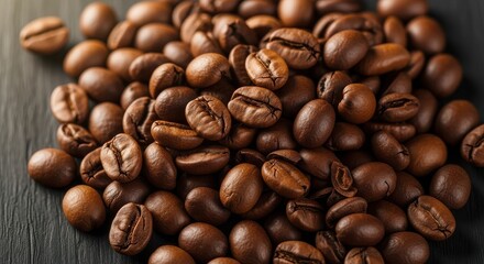 Fototapeta premium Freshly Roasted Aromatic Coffee Beans for Your Morning Brew