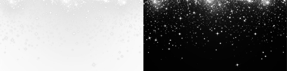A Sparkling Star Background Overlay PNG with a Transparent Effect, perfect for Festive Design...