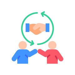 Interpersonal Relationship flat color icon