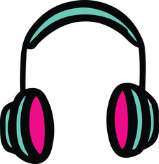 Modern Headphones Icon | Simple Music Listening Graphic
