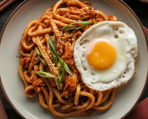 Delicious Korean-Japanese Fusion Noodle Dish