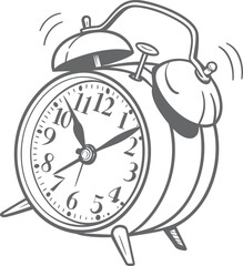 alarm clock vector illustration