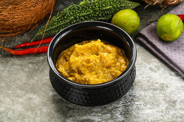 Inchian cuisine - chicken cashew curry