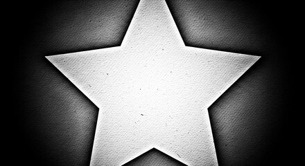 Subtle star shaped shadow vignette border with transparent background for moody atmosphere