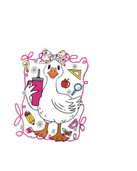 GOOSE TEACHER SVG