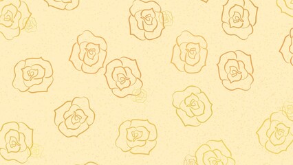 Light Beige Rose Floral Seamless Wallpaper.