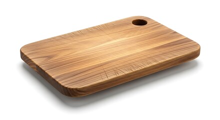 Wooden Cutting Board, Rectangular, Kitchen Utensil, Food Preparation, Practical Tool.