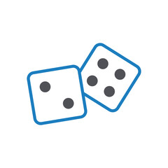 Dice Vector icon which can easily modify or edit