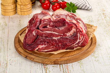 Raw beef meat for cooking
