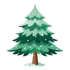Snow Pine Tree Vector
