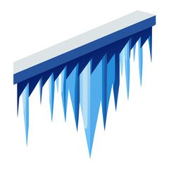Icicles Winter Vector