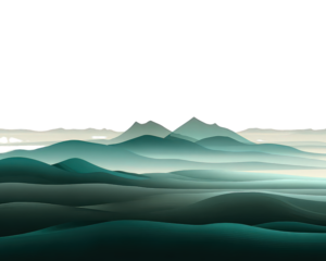 Abstract Mountain Range Landscape