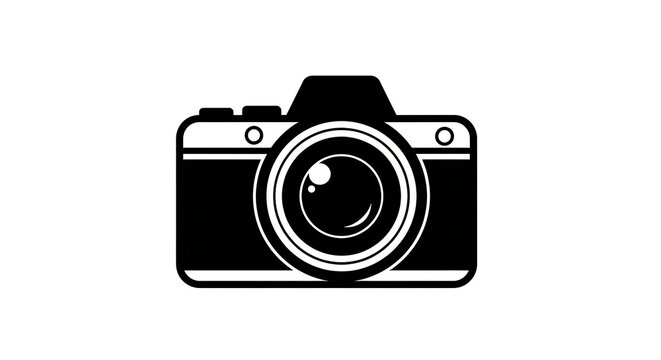 Vintage style camera graphic illustration