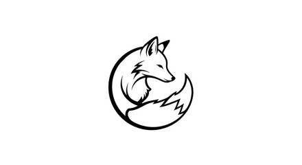 Stylized Fox Graphic Design 