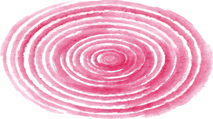 Abstract Circular Design in Pink and White