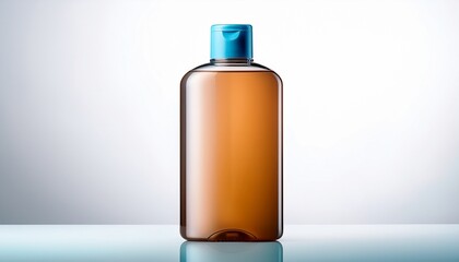 A Bottle Of Shampoo Isolated On White