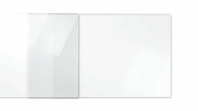 Translucent Acrylic Panels Overlap to Frosted Privacy Finish