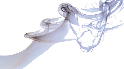 Abstract White Ink Splash Against Black Background