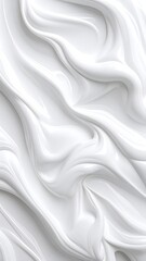 Obraz premium Abstract white flowing liquid texture