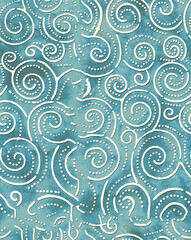 vector seamless pattern with paisley