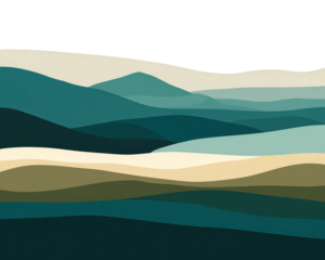 Abstract Mountain Landscape