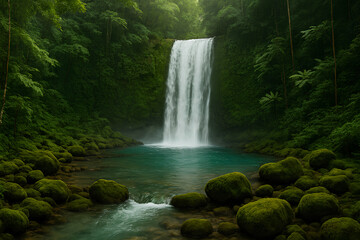 Fototapeta premium waterfall in the forest