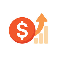 Dollar Decrease Bar Chart Icon
