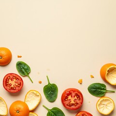 Citrus & Crimson Still Life