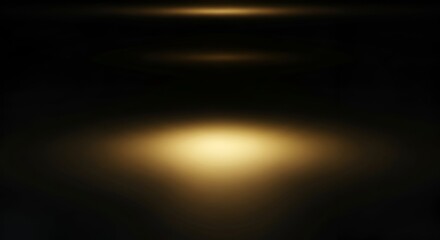 Golden light flares and bokeh abstract background for digital design and creative projects