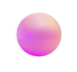 Abstract Gradient Sphere with 3D Orb Effect in Pink and Purple Tones 