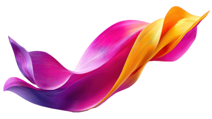 Abstract Twisted Colorful Fabric Design