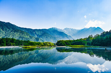 日本長野県の上高地