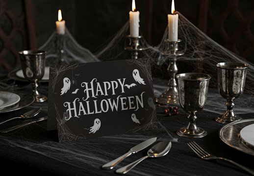 Halloween Card Mockup