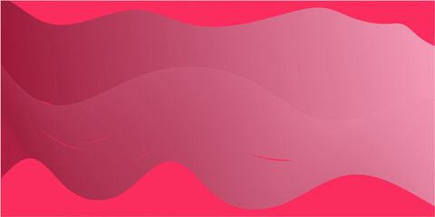 Abstract Pink Wave Background - Stock Vector. Red Gradient Abstract Wavy Background Design