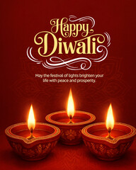 Happy Diwali social media post