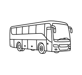 Bus Public Transportation Symbol Drawing
