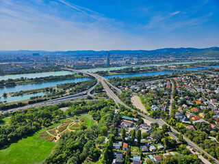 Wien, Österreich, Blick vom Donauturm © Hacky